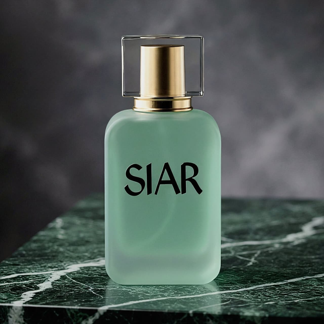 Siar Official SIAR Bloom perfume bottle with elegant floral design and clear glass showcasing the fragrance inside.